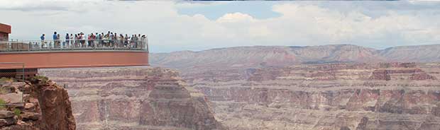 A view of the Grand Canyon Skywalk.